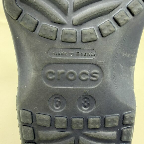 Crocs Classic Custom Made Clogs Mules Shoes Blue Women’s Size 8 - Picture 7 of 7
